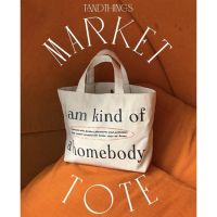 กระเป๋าผ้าแบบถือ market tote ! ?✨