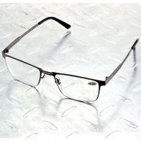 Full-rim Grey Stainless Steel Rectangle Frame Anti-fatigue Resin Lens Men Women Reading Glasses +0.75 +1 +1.25 +1.5 +1.75 To +4