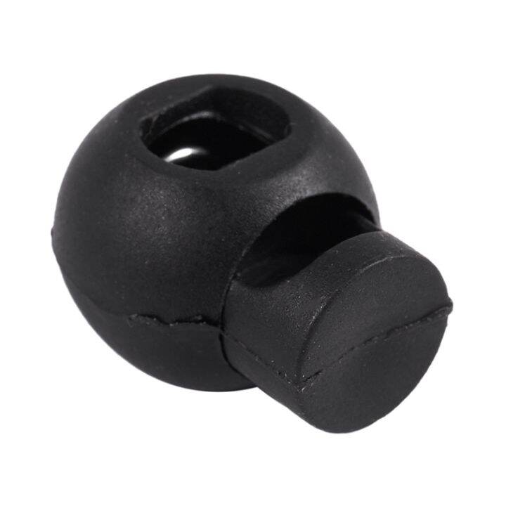 100-piece-cord-stopper-diy-black-plastic-connector-cord-lock-stopper-switch-cover