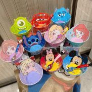Limei.Store Chén tô ăn nhựa Frozen Elsa Mickey Princess Car cho trẻ em bé