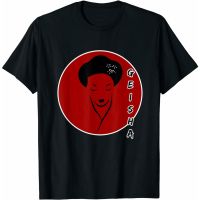 เสื้ เสื้อยืด พิมพ์ลาย Geisha หลากสี คุณภาพสูง สไตล์ญี่ปุ่นS-5XL  X7ZO