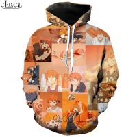 HX อะนิเมะยอดนิยมญี่ปุ่น Haikyuu Hoodie ผู้ชายผู้หญิงเสื้อกีฬา 3D พิมพ์แฟชั่นฮาราจูกุสบาย ๆ Hoodie กีฬา Drop Shipping