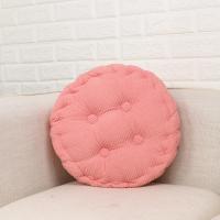 Candy Color Round Office Chair Mats for Home Seat Cushion Soft Plush Tatami Butt Pads Decor