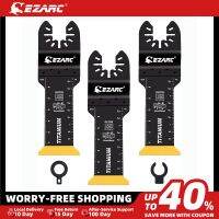 EZARC ใบมีด Multitool แบบสั่นไทเทเนียมยาวพิเศษ3ชิ้นใบเลื่อยไฟฟ้าระบบสั่นสะเทือนสำหรับตัดสกรูตะปูโลหะ Montagu พลาสติก