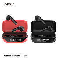 "NEW" OUKU UK06 หูฟัง หูฟังบลูทูธ หูฟังไร้สาย TWS dual monaural switching motion ชุดหูฟังตัดเสียงรบกวน พร้อมส่ง