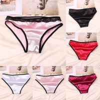 Women Panties G-string Thong Lingerie Silk Satin Underwear Knickers Briefs g