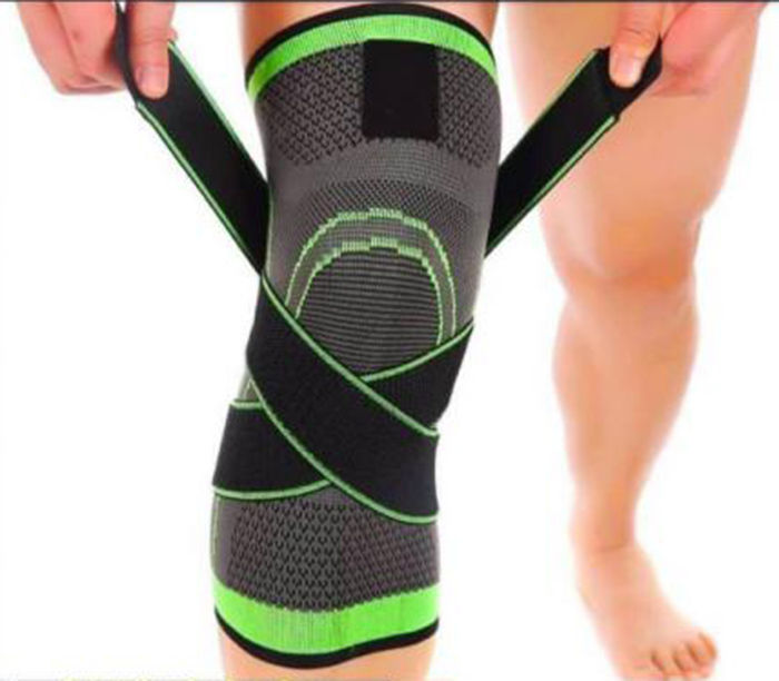 ผ้ารัดหัวเข่า-ผ้าพันหัวเข่า-ที่รัดหัวเข่า-รองรับแรงกระแทก-ป้องกันการบาดเจ็บกล้ามเนื้อจากการออกกำลังกาย-knee-support-paoku-2-ชิ้น-ส่งฟรี