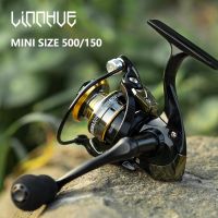 LINNHUE Mini Fishing Reel 500 Size Spinning Reel Max Drag 5-8kg Super Light High Quality Saltwater Reel Winter Fishing Pesca