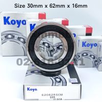 6206 2RS KOYO ตลับลูกปืนเม็ดกลมร่องลึก ฝายาง 2 ข้าง ขนาด 30mm x 62mm x 16mm ยี่ห้อ KOYO 6206 2RS KOYO Deep Groove Bearing - 30 x 62 x 16mm ลูกปืน ตลับลูกปืน KOYO เบอร์ 6206 2RS CM ฝายาง เกรดA รอบสูง MADE IN JAPAN ตับละ