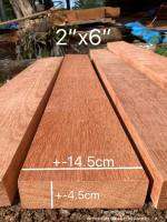 ไม้ทองบึง(Wood) 2" x 6"ชื่อไม้ Kempas-A Wood มีสีชมพูแกมแดงแกมเหลือง(ไสกบพร้อมนำไปใช้งาน) ถ้าสั่งไม้ยาวเกิน 150cm ไม่เกิน 3แผ่นต่อ 1 คำสั่งซื้อนะคร