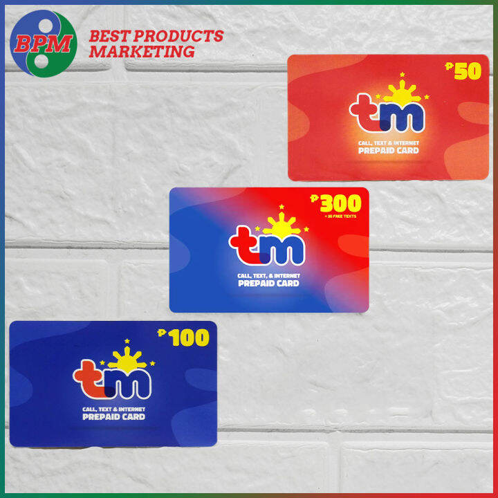 BPM TM Prepaid Load Card Denomination: P50 P100 P300 | Lazada PH