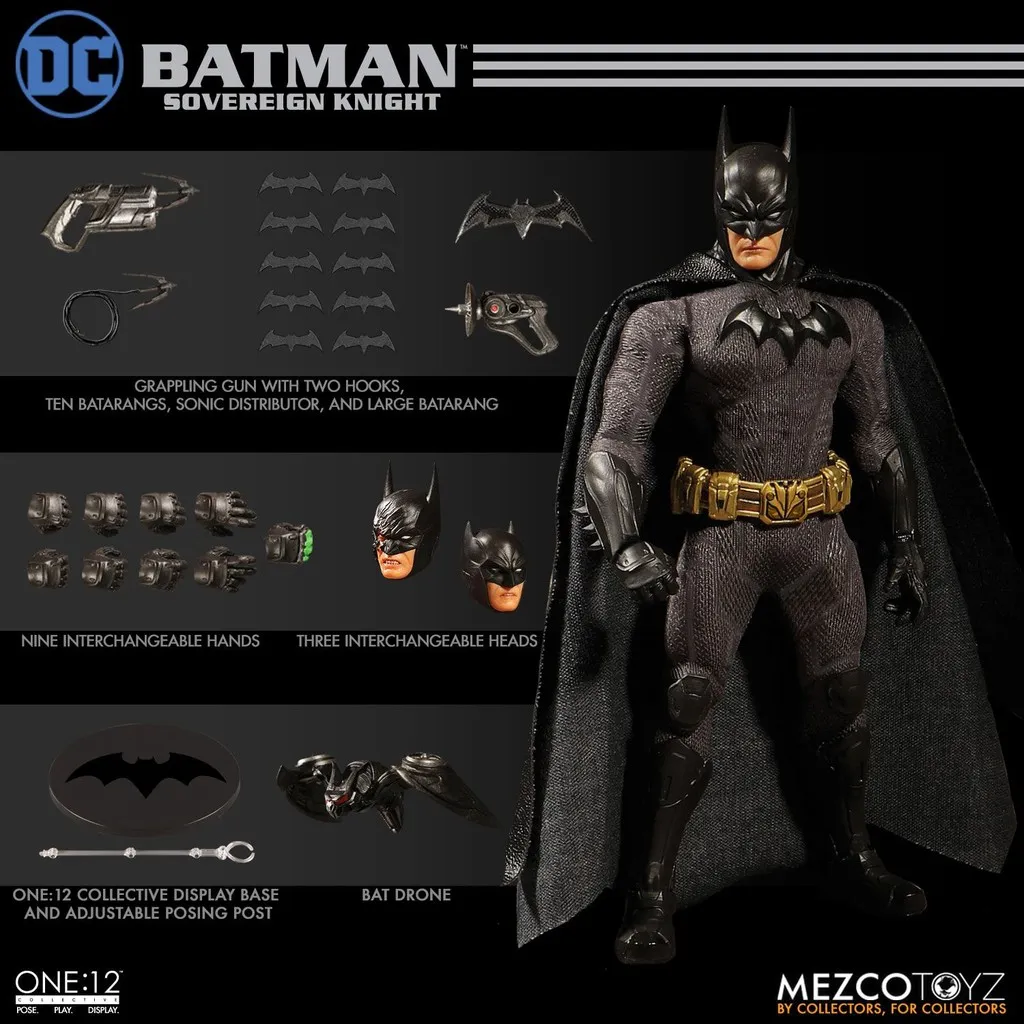 HCM][Order báo giá] Mô hình chính hãng Mezco: Batman Sovereigh Knight |  