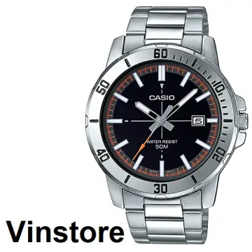 Casio dive style on sale stainless steel men's watch