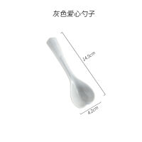 Nordic Ceramic Tableware Love Heart Shaped Bowl Chopsticks Plate Set Household Couple 2 Person Combination Bowl Seasoning Plate