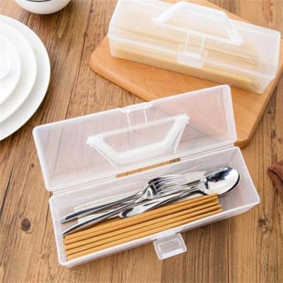 Plastic Cutlery Storage Box Household Kitchen Tools Restaurant Storage Knife And Fork Chopsticks Box Western Tableware OrganizerTH