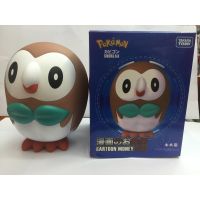 Anime Pokemon Snorlax Rowlet Piggy Bank Money Box Coin Toy Action Figure Collection Model Decoration Kids Birthday Children Gift