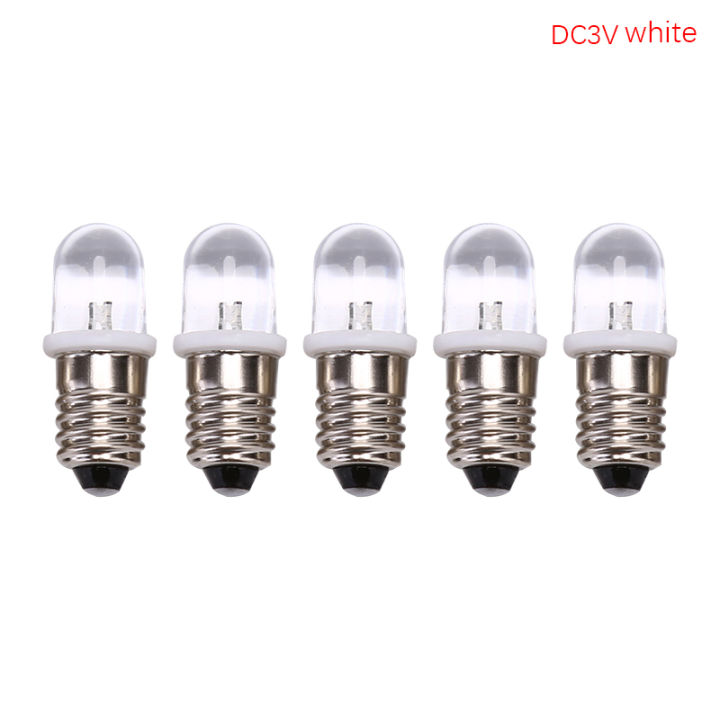 หลอดไฟเครื่องดนตรี-dc-3v-4-5v-หลอดไฟ-led-e10-amazing-boxe-5ชิ้นหลอดไฟฉายไฟให้สัญญาณ