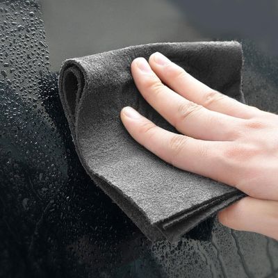 【CW】 5pcs Thickened No Trace Glass Cleaning Microfiber Absorbent Lint Mirrors Rag A5t9