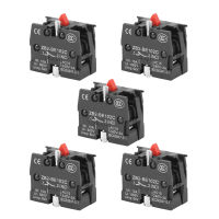 5ชิ้น10A ZB2-BE101C 600V/BE102C ปกติเปิดไม่มีเอ็นซีปุ่มกดจอยสติ๊ก