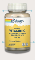 Solaray, Buffered Vitamin C with Bioflavonoid Concentrate, 500 mg, 100 VegCaps