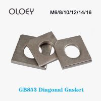 Gasket Datar I-beam Gasket Miring Persegi untuk Baja Gasket Hilang Sudut Baja Tahan Karat 304 M6 M8 M10 M12 M14 M16