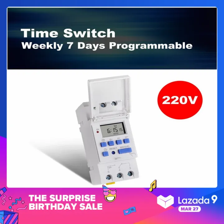 Sinotimer Ac 220v Weekly 7 Days Programmable Digital Time Switch Relay