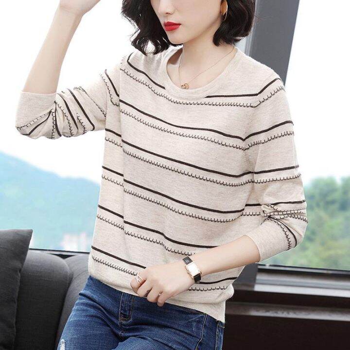 women-stripe-knit-jumper-women-casual-sweater-spring-autumn-soft-stretch-ol-tops-knit-pullover-knitwear-large-size-s-3xl