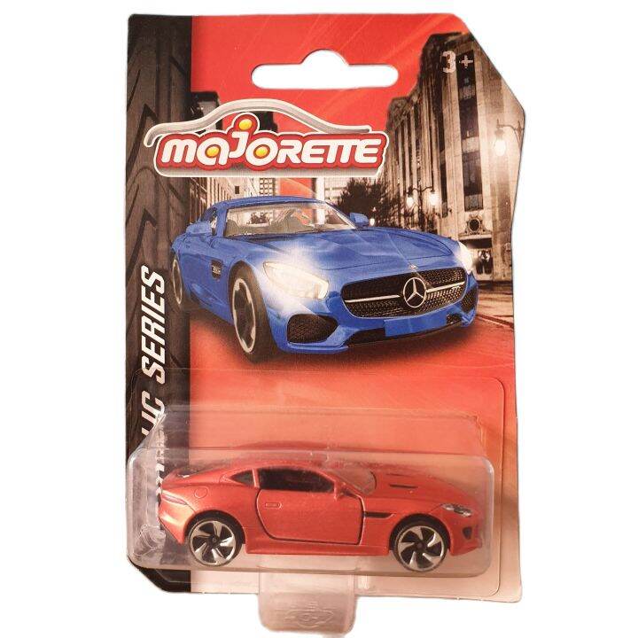 โมเดลรถเหล็ก-majorette-jaguar-f-type-metallic-series-red-สีแดง-เมทัลลิค-เปิดประตูรถได้-รถสะสม