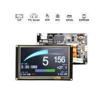 NX8048K050ใหม่เอี่ยม5.0 "Nextion ปรับปรุง HMI สมาร์ทวอทช์แผงจอแสดงผลโมดูลจอ LCD แบบสัมผัส UART Serial สำหรับชุดอุปกรณ์ไพน์ราสเบอรี่รับประกัน