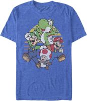 Nintendo mens Nintendo Mario and Friends Circle Retro T-shirt