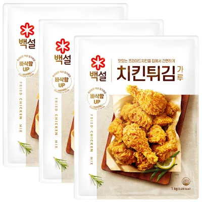 Korean Beksul Authentic & Delicious Korean Taste Crispy Fried Chicken Mix  1Kg (1 Pack) 2.2 Pound (Pack of 1) 