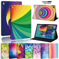 （Hoshi electron）เคสสำหรับ SamsungTab A 10.1 T510 T515 /Tab A 7.0/9.7/10.5 /E 9.6/S5E 10.5 /A7 /A8 Multicolor PUTablet Stand Cover