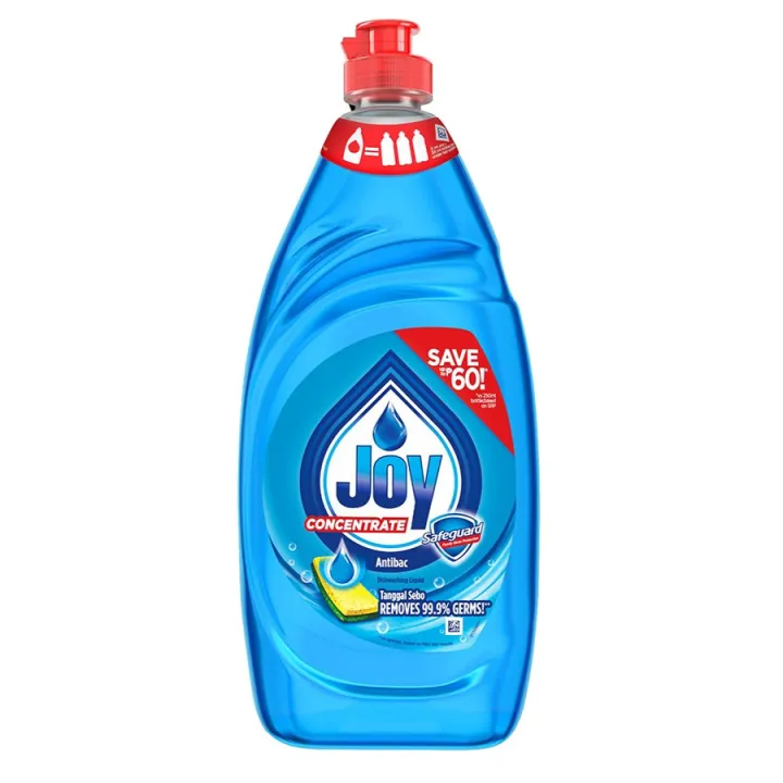 Joy Antibacterial Dishwashing Liquid Concentrate Safeguard 495mL