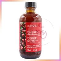 LORANN Cherry Emulsion 4 Oz. กลิ่นเชอรี่ (118 ml)  จำนวน 1 ขวด  กลิ่นผสมขนม วัตถุแต่งกลิ่นสังเคราะห์ สารแต่งกลิ่นอาหาร artificial flavor natural flavor กลิ่นผสมอาหาร