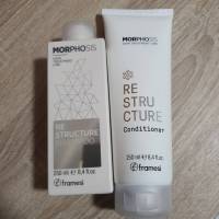 Framesi Morphosis Restructure Shampoo/Conditioner/Leave-In 250/250/150 ml แชมพู ครีมนวดผม และอาหารผม สำหรับผมแห้งเสีย