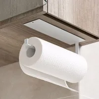 No Perforated Paper Towel Holder Toilet Paper Hanger Roll Paper Holder Fresh Film Storage Rack Wall Hanging Shelf Bathroom Tools Toilet Roll Holders