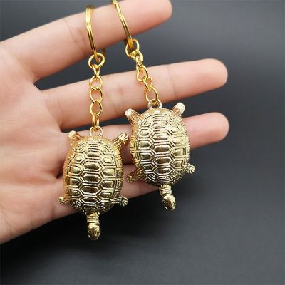 【cw】 Small Turtle Chain Tortoise Rings Car Keychain Pendant AIC88 ！