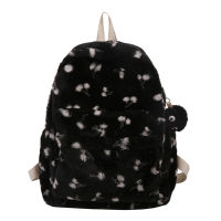 Autumn Winter Winter Plush Backpack Teenager Girls School Bag Backpack Women Large Capacity Plush Rucksacks