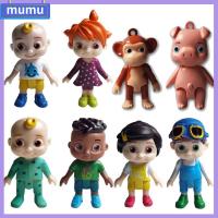 MUMU 12Pcs/Set PVC Baby Kids Gift JoJo Dolls Model Cocomelon Family Toy Action Figure