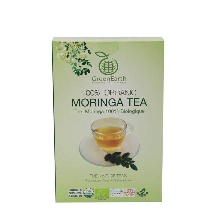 Green Earth 100 Organic Moringa Tea 100g | Lazada PH