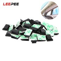 LEEPEE 40 Piece/Set Wires Fixing Clips Car Vehicle Data Cord Cable Tie Mount Interior Accessories