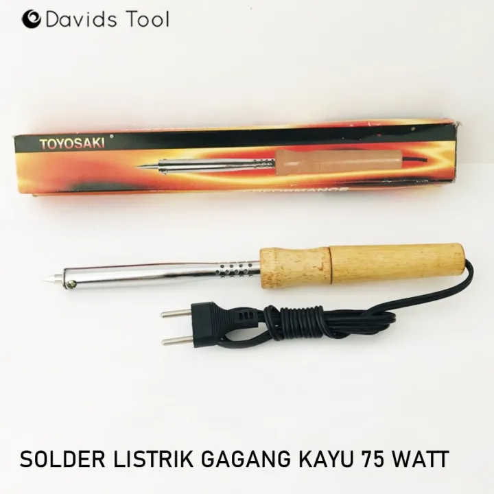 Solder Listrik Gagang Kayu Watt Lazada Indonesia