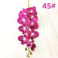 New 20 colors 9 heads artificial orchid latex flower wedding home decoration fake flower wholesale