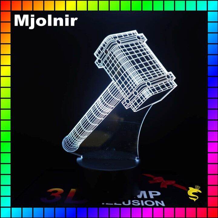 ลิ้ง2-โคมไฟอะคริลิค-3d-game-พร้อมรีโมท-16-เฉดสี-8-mjolnir