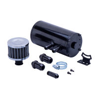 auto motorcycle FUEL PUMP SURGE TANK Reservoir Tank Oil Tank With Fil black mini OCT1117 with outlet 15mm and 12.7mm single