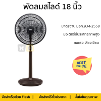 พัดลมสไลด์ 18 นิ้ว MITSUBISHI R18A-GB WH สีน้ำตาลคลาสซี่ ลมแรงทั่วบริเวณ ใบพัดขนาดใหญ่ มอเตอรประสิทธิภาพสูง รับประกันคุณภาพสินค้า