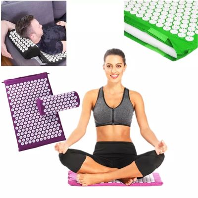 ✼♗❍ Massager Yoga Mat Cushion Acupressure Massage Mat Sets Spike Fitness Yoga Pilates Relieve Stress Back Pain Applicator Kuznetsov