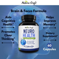 Huntington Labs Natures Crafts Nootropics Brain Supplement Support 60 Capsules