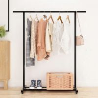 ?HOT สุด ราวแขวนเสื้อ ราวแขวนผ้า ราวตากผ้าบาร์เดี่ยว โครงเหล็ก Coat rack Ryuukitchen สุดฮอต! ราวตากผ้าเหล็ก