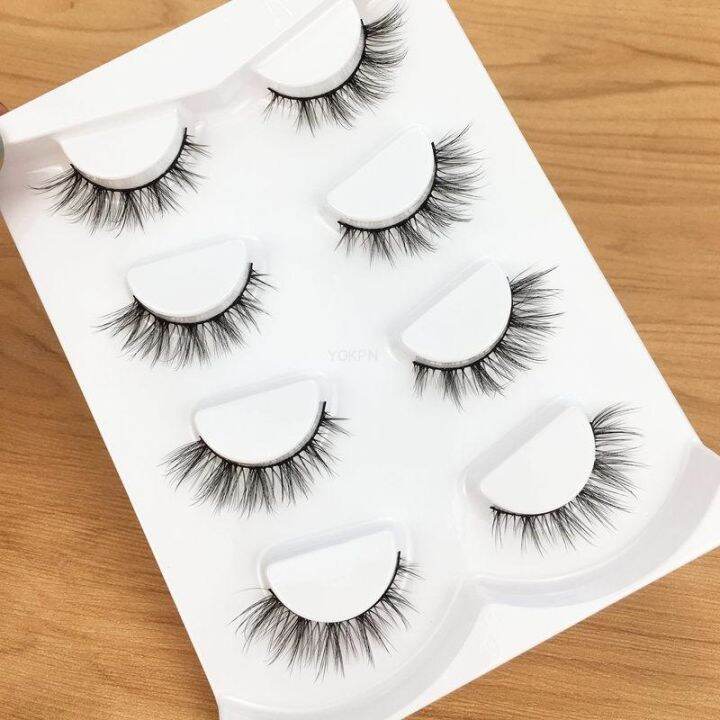 yokpn-new-handmade-4-pairs-eyelashes-lengthen-natural-false-eyelashes-3d-realistic-thick-model-nude-makeup-women-big-eye-lashes